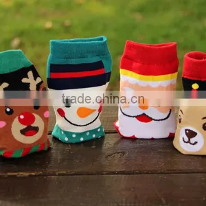 2016 New 3D Cartoon Christmas Snowman Socks Women Cotton Socks Floor Women Cotton Socks thumbnail-6