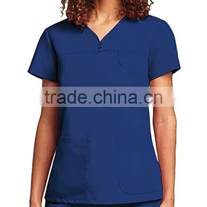 Colorful 2017 Custom Fashionable Scrub Top Nurse Hospital Uniforms Medical Scrubs Designs thumbnail-3