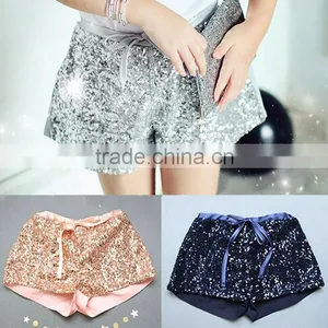 Hot Sell 4 Colors Baby Girls Sequin Shorts Wholesale 2-7 Years thumbnail-1