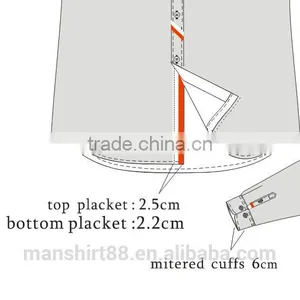 Custom Slim Fit Contrast Color Ribbon Detailed Casual Dress Shirt thumbnail-4