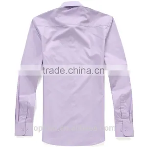 Customise High Quality Classic Italian Solid Color Dress Uniform Beautiful Men's Shirt thumbnail-3