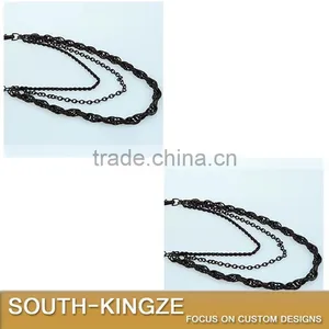 Black Color Punk Style Pants Chain thumbnail-2