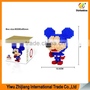 Hot Sale Abs Cartoon Mode 3D Mini Diamond Building Intelligence Blocks Toys for Kids Toy thumbnail-1