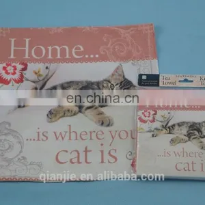 FOR ALL Age Group and Woven Technics Custom Tea Towel Digital Printing thumbnail-3