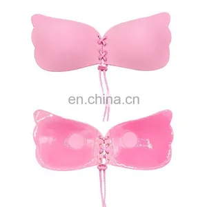 Ladies Silicon Invisible Sexy Ladies Air Bra Photo thumbnail-2