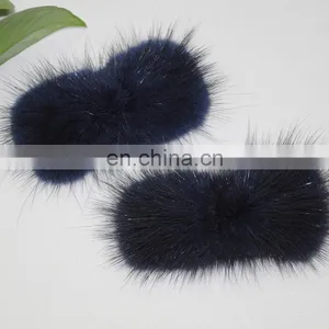 Handmade Real Fur Decoration Wholesale Genuine Fur Bowknot for Girl thumbnail-2