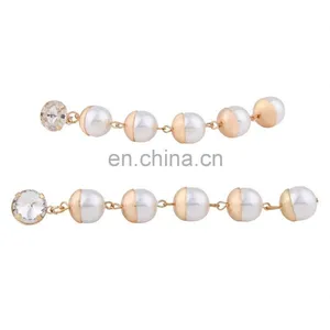 Fashionable Simple Long Pearl Tassel Earrings thumbnail-5