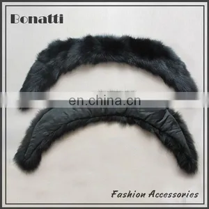 Leather Jacket Fox Fur Collar thumbnail-1