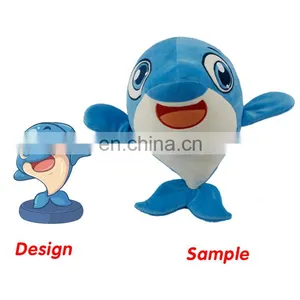 Wholesales Soft Marine Animals Custom Plush Toys Bulk For Crane Machines thumbnail-1