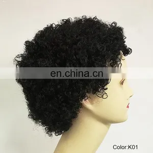 Short Curly Afro Party Wigs for Black Women P-W211 thumbnail-2