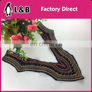Handmade Embroidered Neckline With Bead Wholesale Decorative Neck thumbnail-2