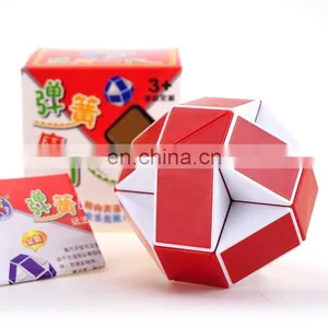 Snake Speed Cube Puzzle Fidget Cube Toy Twisty Puzzle Twist Magic Ruler Cube Christmas Gifts thumbnail-5