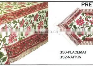 HAND BLOCK PRINTED TABLE CLOTH thumbnail-1