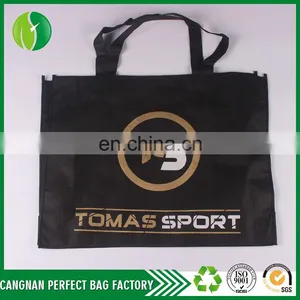 Top Quality Eye-catching Black Bulk Cheap Nonwoven Custom Utility Tote Bag thumbnail-2