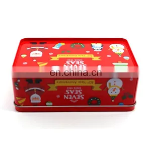 Wholesale Christmas Gift Tin Box Square Tin Can Metal Tin Case thumbnail-3