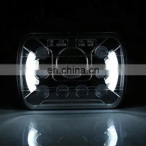 CZG-5755 55 Watt 5*7" White DRL Daytime Running Assembly Emark 12v Led Headlight for Jeep Truck thumbnail-5