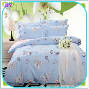 100% Polyester Fabric Pigment Printing Bedsheet Microfiber Woven Fabric for Home Textile Microfiber Bedding Set thumbnail-5