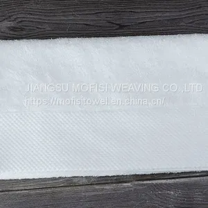 Wholesale Cheap 100% Cotton Dobby White Hotel Hand Towel thumbnail-2