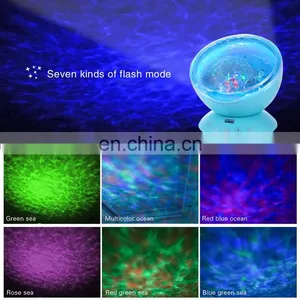 LED Remote Control Undersea Lamp Music Player Night Light Ocean Wave Projector for Kids Christmas Gifts thumbnail-6