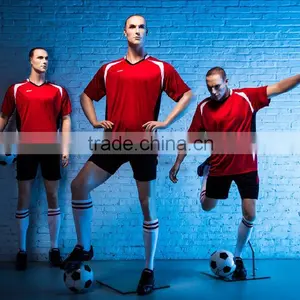 Playing Football Mannequin Fiberglass Male Realistic Engraving Head Sports Men Display Manikin FTM2 thumbnail-1
