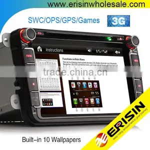 Erisin ES9611V 8 Inch Touch Screen Car DVD With TV 3G GPS for Jetta Golf 6 thumbnail-1
