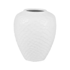 Ins Style Black And White Grey Stripe Contracted Ceramic Plant Vase, Home And Hotel Decoration thumbnail-1