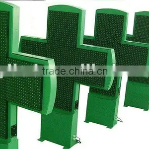 Outdoor Pure Green LED P16 Pharmacie Croix thumbnail-1