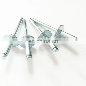 4.8*19mm Large Flange Blind Rivet Din7337 Dome Head Pop Rivet 5052 Aluminum Blind Rivet thumbnail-5