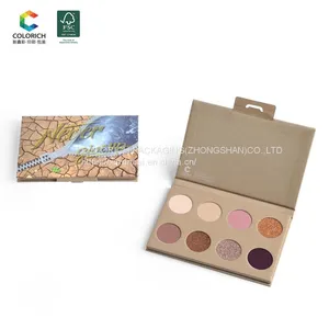 Wholesale Christmas Makeup Packaging Empty Gift Box Set 6 Pan Custom Eyeshadow Palette Private Label thumbnail-1