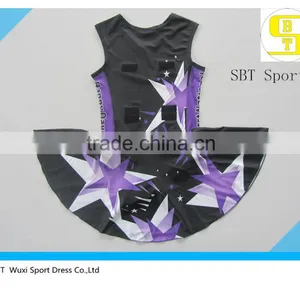 Custom New Style Sublimated Netball Dress With Underwear thumbnail-5