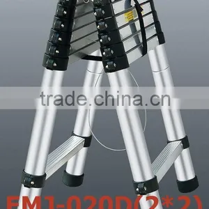 Double Sided Telescopic Ladder 2m+2m (1.4m+2m,2m+2.3m,2m+2.6m,2.3m+2.9m,1.4m+1.4m,2m+2m,2.3m+2.3m) thumbnail-1