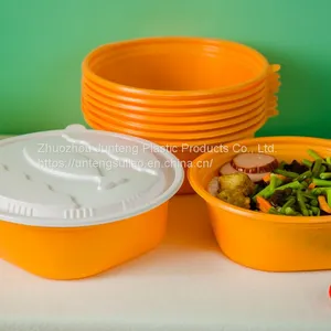 Round Bowl Disposable Togo Soup Packaging Container 1000ml 1300ml Bowl thumbnail-2