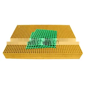 FRP Grating Car Wash Grate Floor Fiberglass Grids Walk Way Grp Anti-slip Grating thumbnail-4