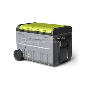 45L DC 12V/24V Compressor Fridge Mobile Freezer Refrigerator With Pull Rod & Wheels Car Home Dual Use thumbnail-5