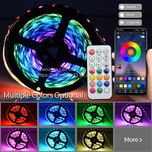 Hot Selling Fancy Colorful Dream Decorative Wall Lights Indoor WS2811 Pixels 12V Strip Light RGB Led Strip Light Kit thumbnail-3