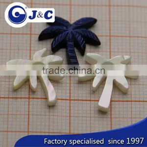 Coconut Tree Shape MOP Shell Buttons,pearl Shell Brooch thumbnail-3