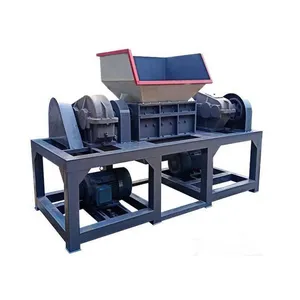 Double Shaft Shredder for Municipal Solid Waste Processing With Dust Control thumbnail-4