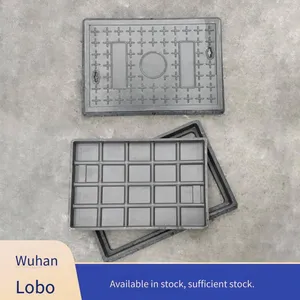Lubao Square Manhole Covers Made of Composite Resin Material, Manufacturer for Park Inspection Wells 300*400, Green and Environment-friendly for Gardens thumbnail-2