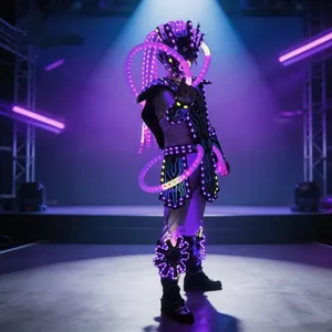 Next-Gen LED Cyborg Tron Predator Suit: Professional Futuristic Robotic Armor With Integrated Laser Technology for Stage & Nightclubs thumbnail-2