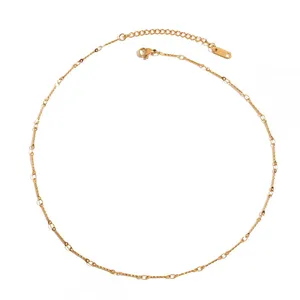 18K PVD Gold Plated Stainless Steel Chain Necklace - Durable Fashion Jewelry thumbnail-3