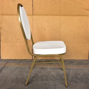Modern Luxury High Back Outdoor Indoor Black PU Leather Banquet Chairs Hotel Chairs Wedding Dining Banquet Chairs thumbnail-5