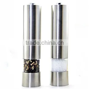 Amazon Top Seller Automatic Stainless Steel Spice Pepper Salt Grinders thumbnail-5