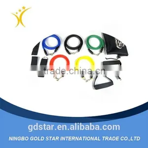 11pcs Latex Resistance Bands Tubes GYM Exercise Set Fitness for Yoga ABS Quality Choice thumbnail-1