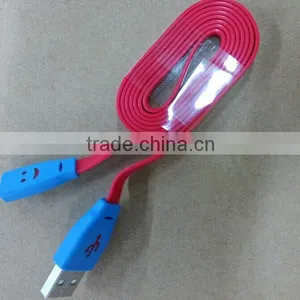 New 2015 LED Smiley Face Micro USB Cable for IPhone 6s 6G 5G thumbnail-4