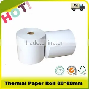 65g 80*75mm 100% Wood Pump ATM Thermal Paper Roll thumbnail-1