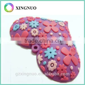 High Qualiy 3d Heart Shape Hard Pvc Rubber Key Chain thumbnail-2