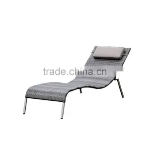 Upscale Casual Stainless Steel S Shaped Outdoor Classic Italian Chaise Lounge thumbnail-3