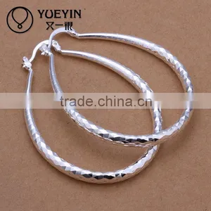 Lekani Top Sale Big Silver Huggie Hoop Earrings thumbnail-1