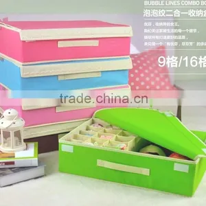 AN24 ANPHY Non-woven High Quality Underwear Storage Box Components 16 or 9 Grids In Stock 5 Colors Household Holder Box thumbnail-3