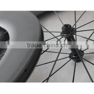 Carbon Bicycle Wheelset 86mm Clincher Road Bike Wheels 27mm Width W56C thumbnail-2